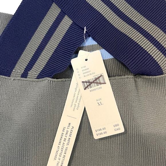 Maeve Anthropologie Sleeveless Sporty Stripe Mini Dress Size XL Blue Green NWT - Picture 8 of 11